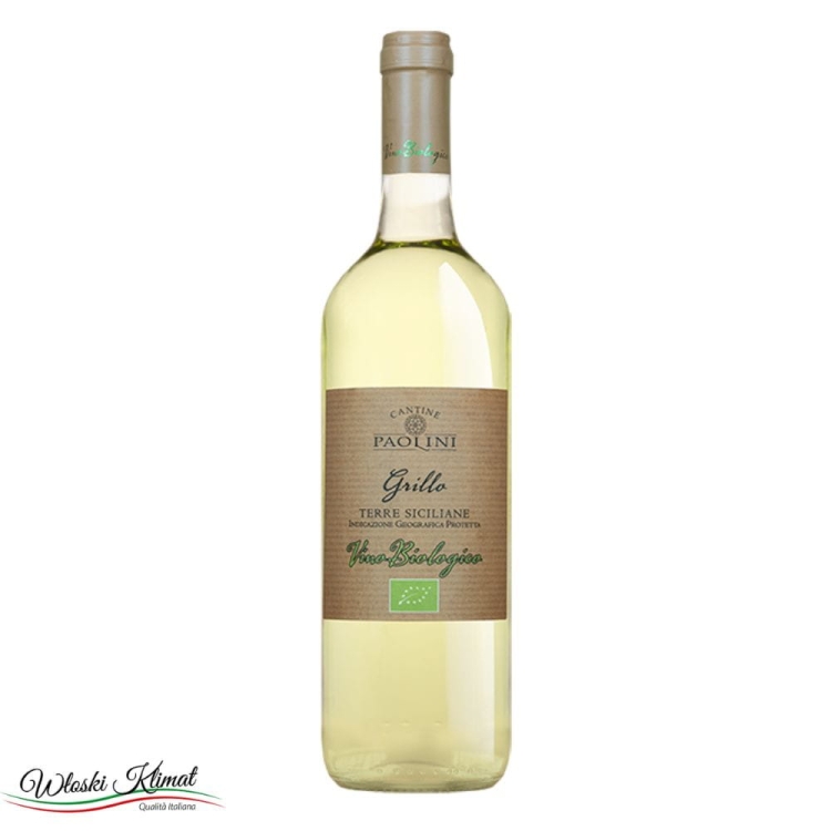 Wino wytrawne białe GRILLO BIOLOGICO DOC Paolini 750ml