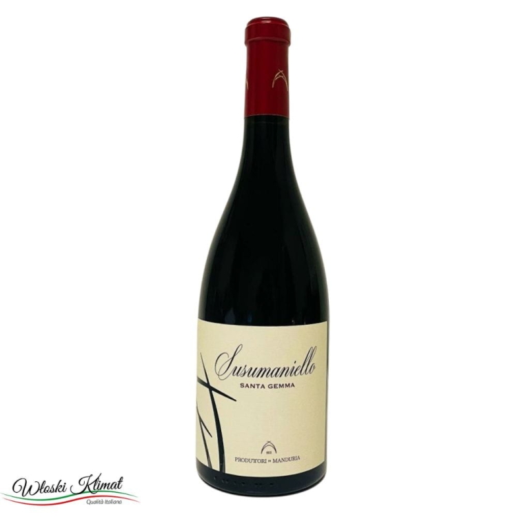 Wino czerwone wytrawne Santa Gemma Susumaniello Produttori di Manduria 750ml Ean: 8026290023583