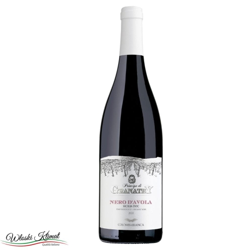 Wino czerwone wytrawne Principe di Granatey Nero d’Avola Sicilia DOC 750ml