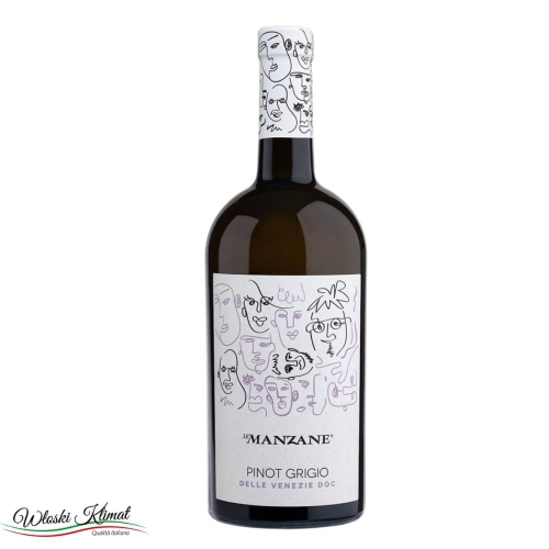 Wino wytrawne białe Pinot Grigio delle Venezie DOC Le Manzane 750ml Ean 8033040890678