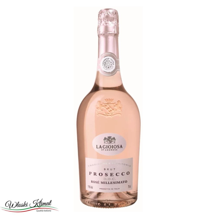 Wino bezalkoholowe różowe Rose 0,0% LA GIOIOSA 750ML Ean: 8006805377028