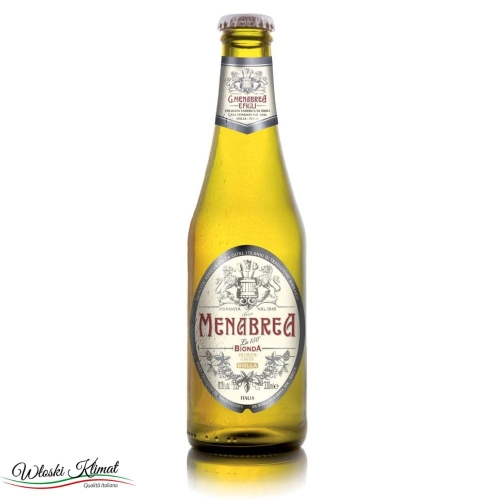 Piwo jasne Premium Bionda Lager MENABREA 330ml Ean: 8009076000206