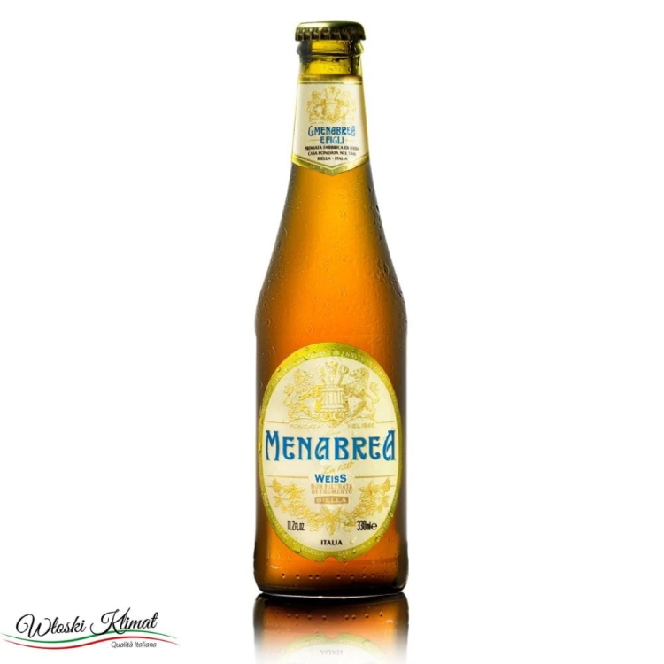 Piwo niefiltrowane Premium Weiss MENABREA 330ml Ean 8009076000848