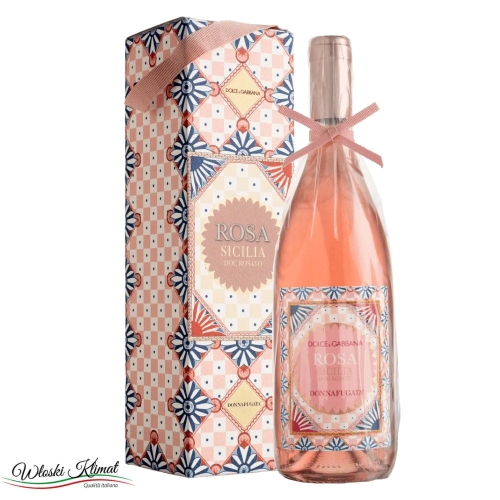 Wino różowe Rosa Dolce&Gabbana Rosè Sicilia DOC Donnafugata 750ml Ean 8000852089576
