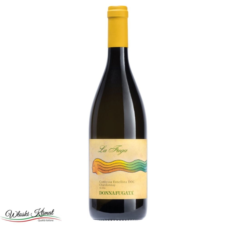 Wino białe La Fuga Contessa Entellina DOC Chardonnay Sicilia DOC Donnafugata 750ml 8000852005361