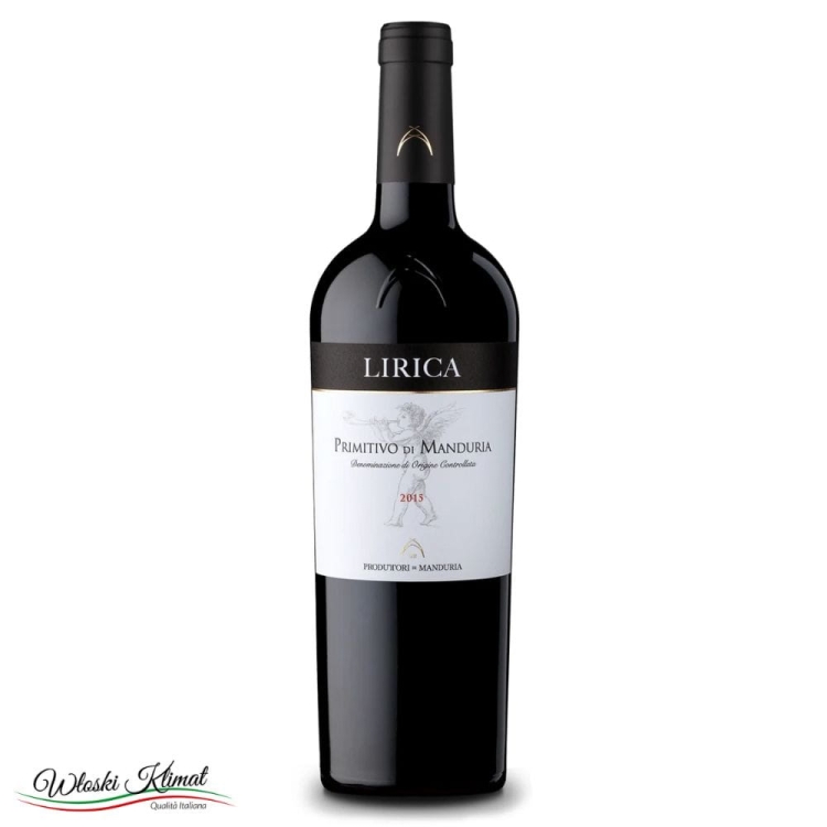 Wino czerwone Lirica Primitivo di Manduria DOC Produttori di Manduria 750ml Ean 8026290000126