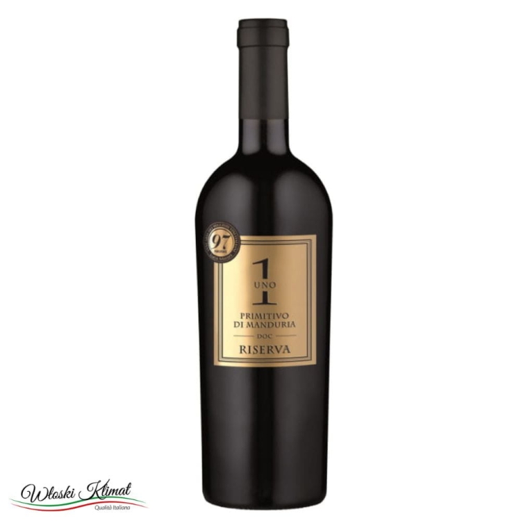 Wino czerwone Primitivo di Manduria Uno 1 Riserva Masseria La Volpe 750ml Ean 8050762461603