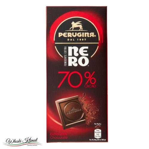 Czekolada gorzka 70% Kakao Fondente Nero Perugina 85g Ean 8000300379327