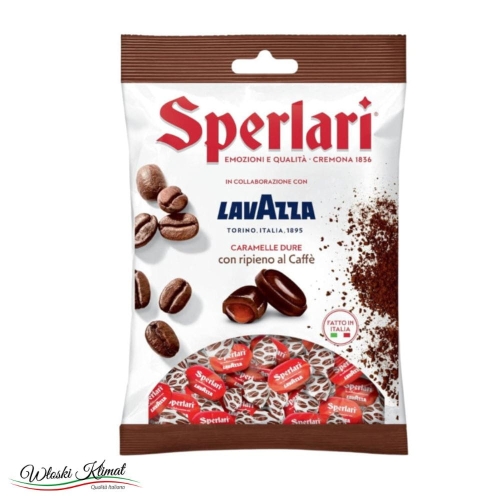 Cukierki nadziewane o smaku kawy Lavazza Sperlari 150g Ean 8013399202056