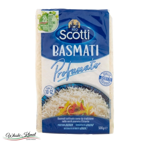 Ryż długoziarnisty Basmati Riso Scotti 500g Ean: 8001860000034