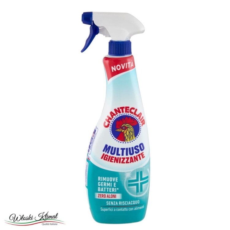 Płyn w sprayu do czyszczenia uniwersalny higienizujący Multiuso Chanteclair 625ml Ean 8015194526252