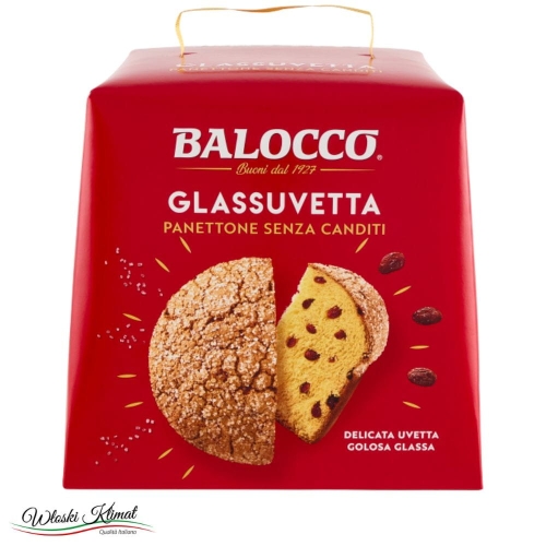 Babka Panettone z rodzynkami Glassauvetta senza canditi Balocco 750g Ean 8001100064727