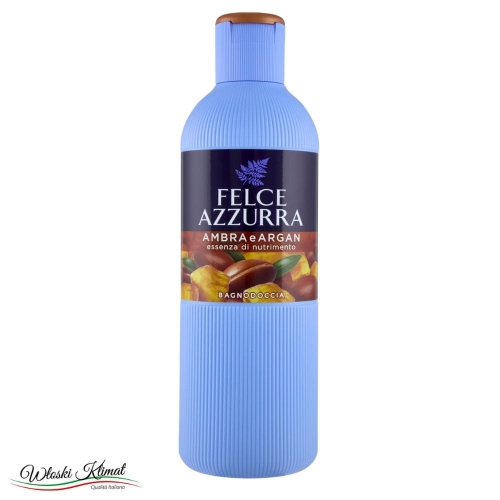 Żel pod prysznic Bursztyn i Argan Bagnoschiuma Ambra e Argan Felce Azzurra 650ml Ean 8001280068034