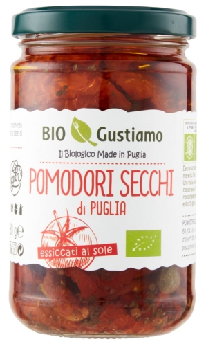 Suszone pomidory w oleju słonecznikowym BIO GUSTIAMO 280g