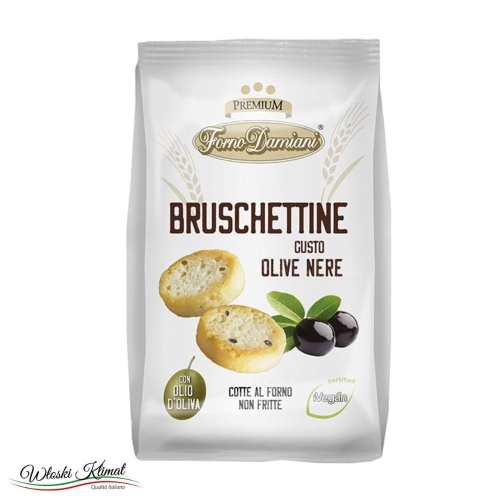 Mini grzanki chlebowe o smaku oliwek Crostini al Olive Damiani 90g Ean: EAN 8011795105278