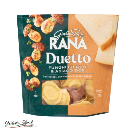 Pierożki o smaku Prawdziwków i Sera Asiago Ravioli Duetto Porcini Asiago Giovanni RANA 250g