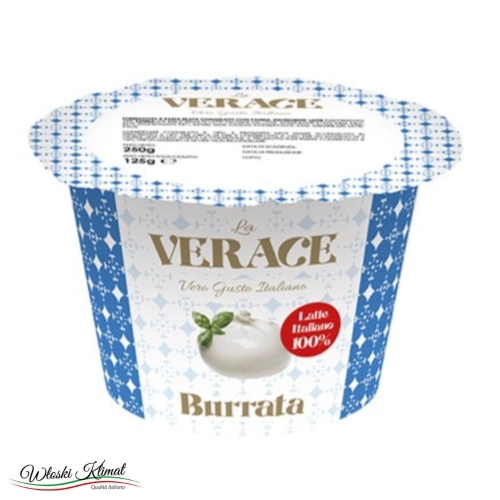 Ser z miękkim wnętrzem Burrata VERACE 125g
