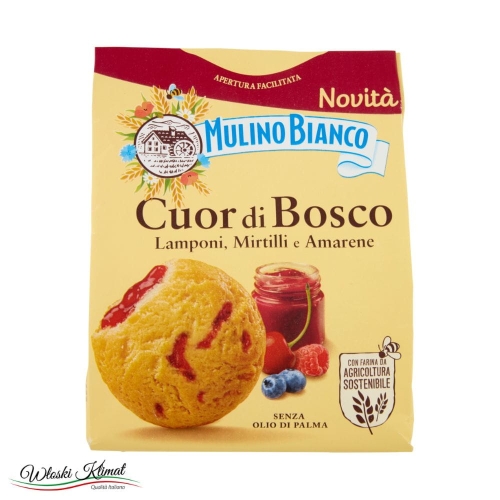 Ciastka z nadzieniem z owoców leśnych Cuor di Bosco Mulino Bianco 300g