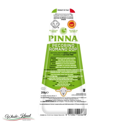 Ser w kawałku Pecorino Romano DOP Pinna 200g 8010861003678