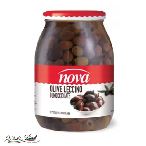 Oliwki czarne drylowane Leccino w słoiku Olive NOVA 1062ml 002622030832