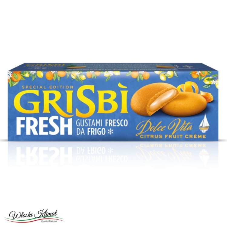 Ciastka z nadzieniem cytrusowym Agrumi Dolce Vita Grisbi 115g  8000350009014