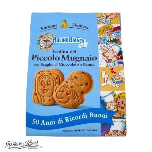Ciastka dla dzieci z kawałkami czekolady Piccolo Mugnaio Mulino Bianco 300g Ean: 8076809586085