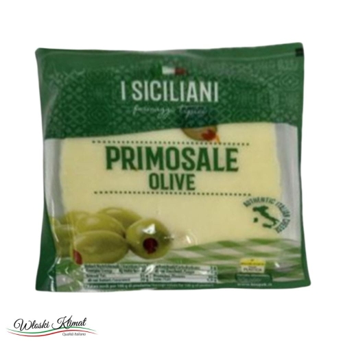 Ser z Oliwkami Primosale con Olive Verde I Siciliani 200g