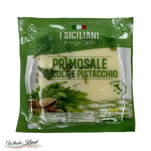 Ser z Rukolą i Pistacjami Primosale Rukola e Pistacchio I Siciliani 200g