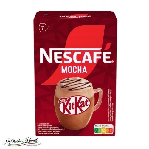 Kawa rozpuszczalna w saszetkach waflowo - czekoladowa Nescafe Mocha Cafe KITKAT 147g
