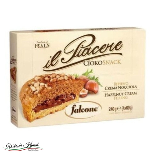 Babeczki kruche z nadzieniem z orzechów laskowych Il Piacere FALCONE 240g Ean: