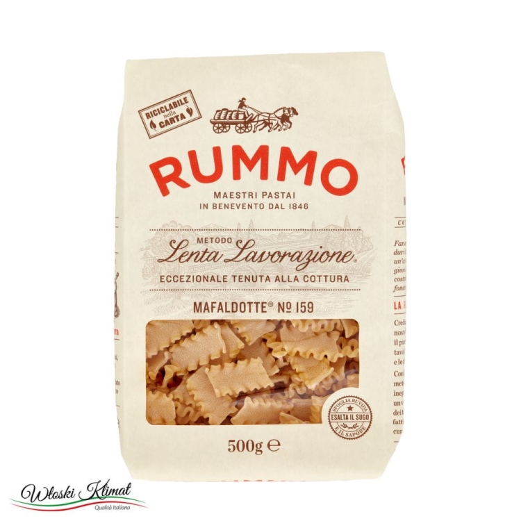 Makaron wstążka karbowana Mafaldotte nr 159 Rummo 500g Ean: 8008343201599
