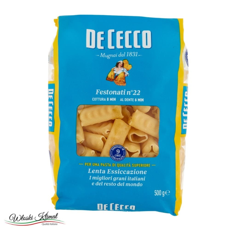 Makaron rurki karbowane Festonati De Cecco 500g 8001250120229