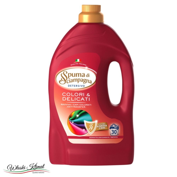 Płyn do prania tkanin kolorowych Colore Spuma di Sciampagna 1350ml 8007750020274