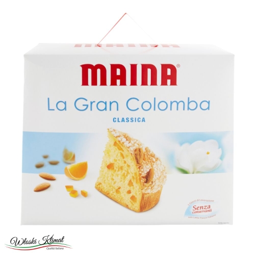 Babka klasyczna z migdałami i skórką pomarańczy Colomba Classica Maina 1kg 8005190401516