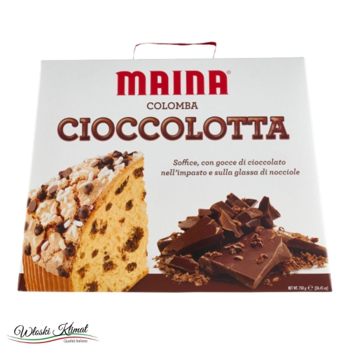 Babka klasyczna z kawałkami czekolady Colomba Ciocciolotta Maina 750g