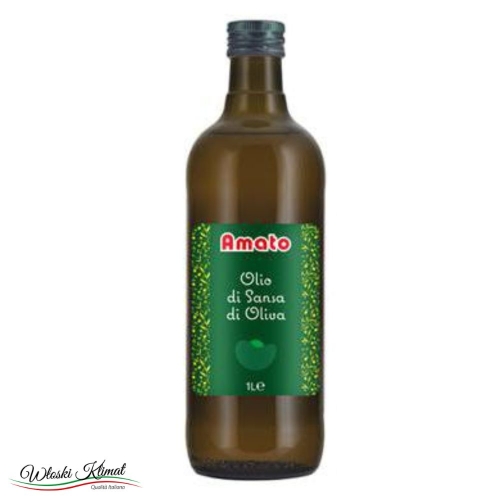 Oliwa z wytłoczyn z oliwek do smażenia Olio di Sansa di Oliva Amato 1L