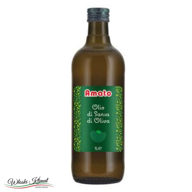 Oliwa z wytłoczyn z oliwek do smażenia Olio di Sansa di Oliva Amato 1L