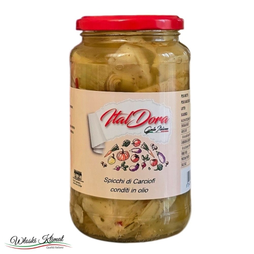Karczochy ćwiartki z przyprawami Carciofi alla Contadina Ital Dora 580g