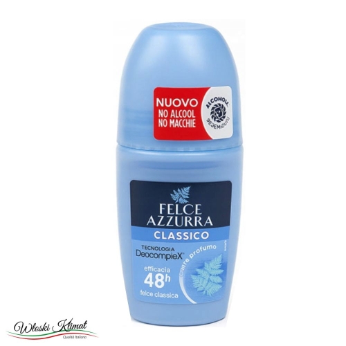 Dezodorant roll-on klasyczny zapach Classico Felce Azzurra 50ml 80818199