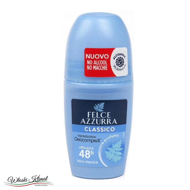 Dezodorant roll-on klasyczny zapach Classico Felce Azzurra 50ml 80818199