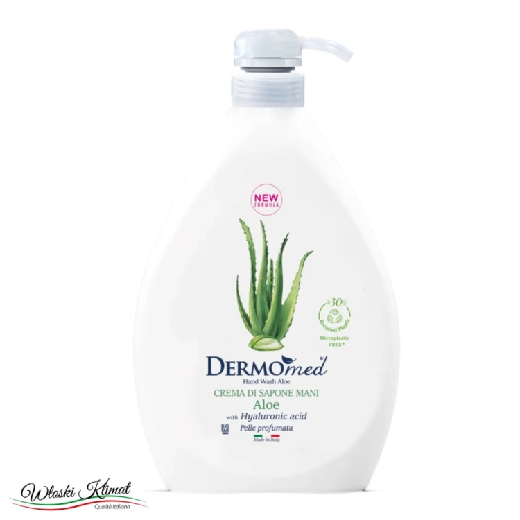 Kremowe Mydło w płynie Aloes Aloe Dermomed 1L 8054633831151