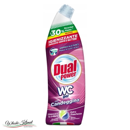 Żel do WC higienizujący z dodatkiem wybielacza con Candeggina Dual Power 700ml 8050999570666