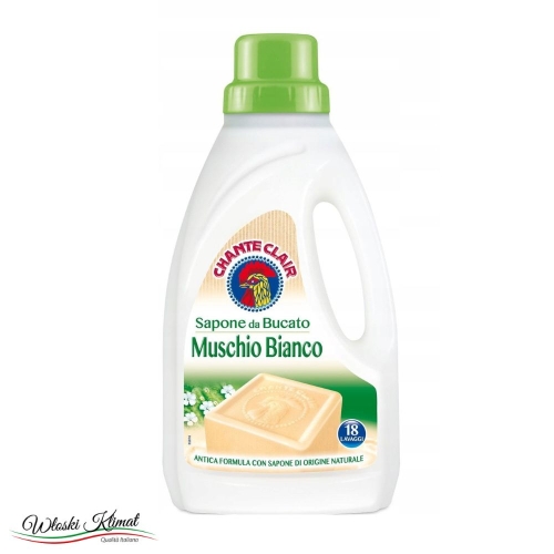 Płyn do prania Mydło Białe Piżmo Sapone Muschio Bianco CHANTECLAIR 1L 8015194101237