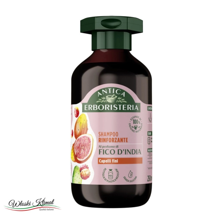 Szampon wzmacniający włosy Opuncja Fico d'India Antica Erboristeria 250 ml 4068795000656