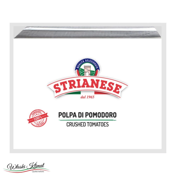 Sos pomidorowy na pizzę Pulpa z pomidorów Strianese 10kg 8003716002650