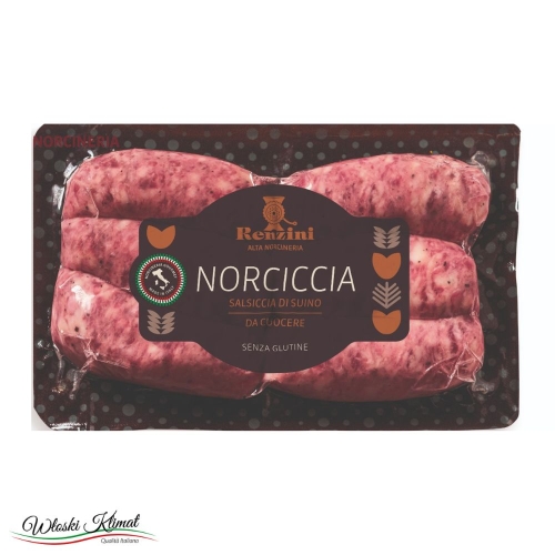 Kiełbasa wieprzowa surowa Salsiccia Norciccia Renzini 300g