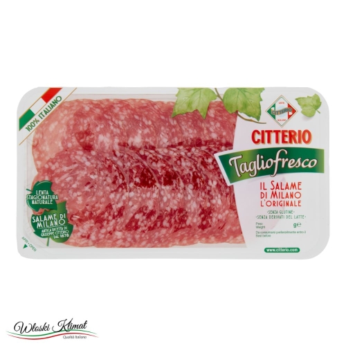 Kiełbasa Salami typu Milano w plastrach Salame Milano Citterio 70g