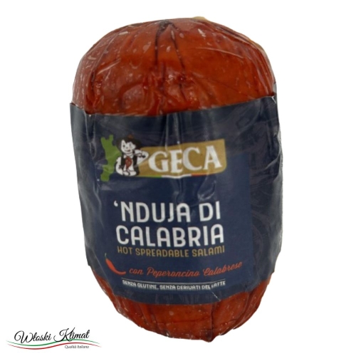 Kiełbasa pikantna kalabryjska do smarowania Nduja di Calabria Geca ok. 240g