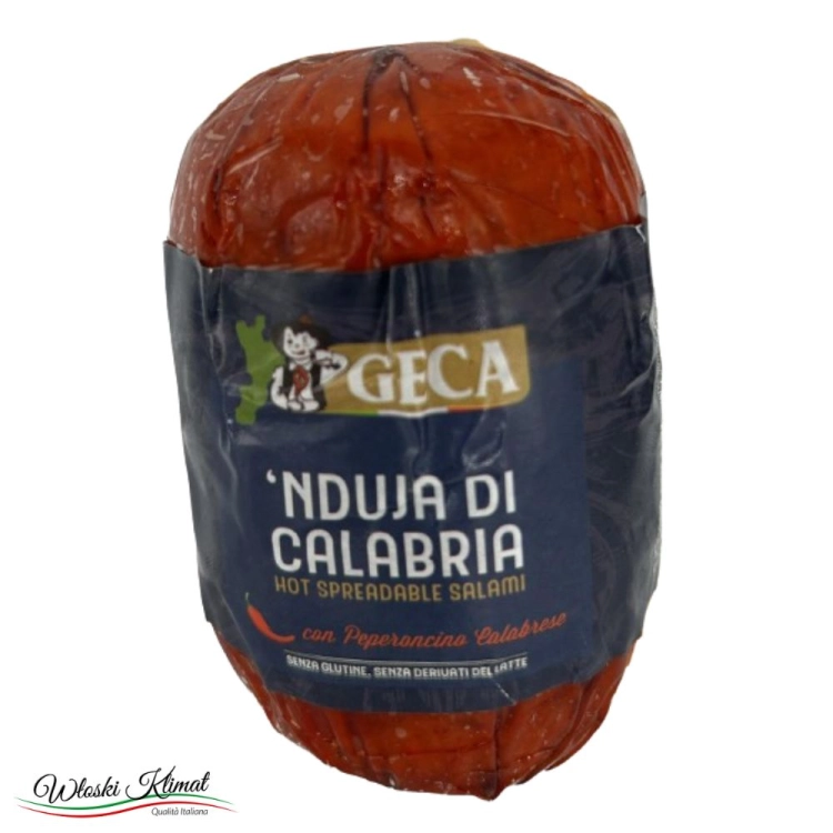 Kiełbasa pikantna kalabryjska do smarowania Nduja di Calabria Geca ok. 240g