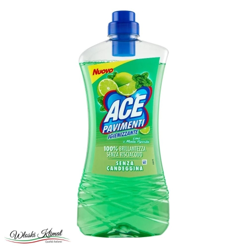 Płyn do mycia podłóg Limonka i Mięta pieprzowa Higienizujący Lime e Menta Piperita ACE 1L 8001480722064